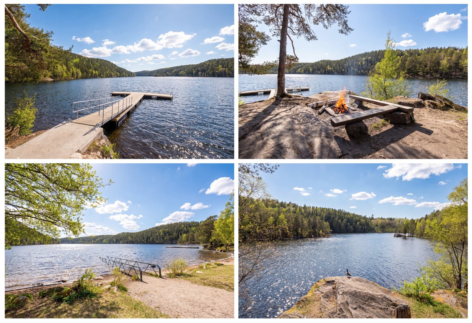Lutvann er i gangavstand fra leiligheten. Dette er et idyllisk paradis for sommer- og vinteraktivitet. Fra leiligheten er det brede veier som egner seg for rullestolbrukere. Galleribilde