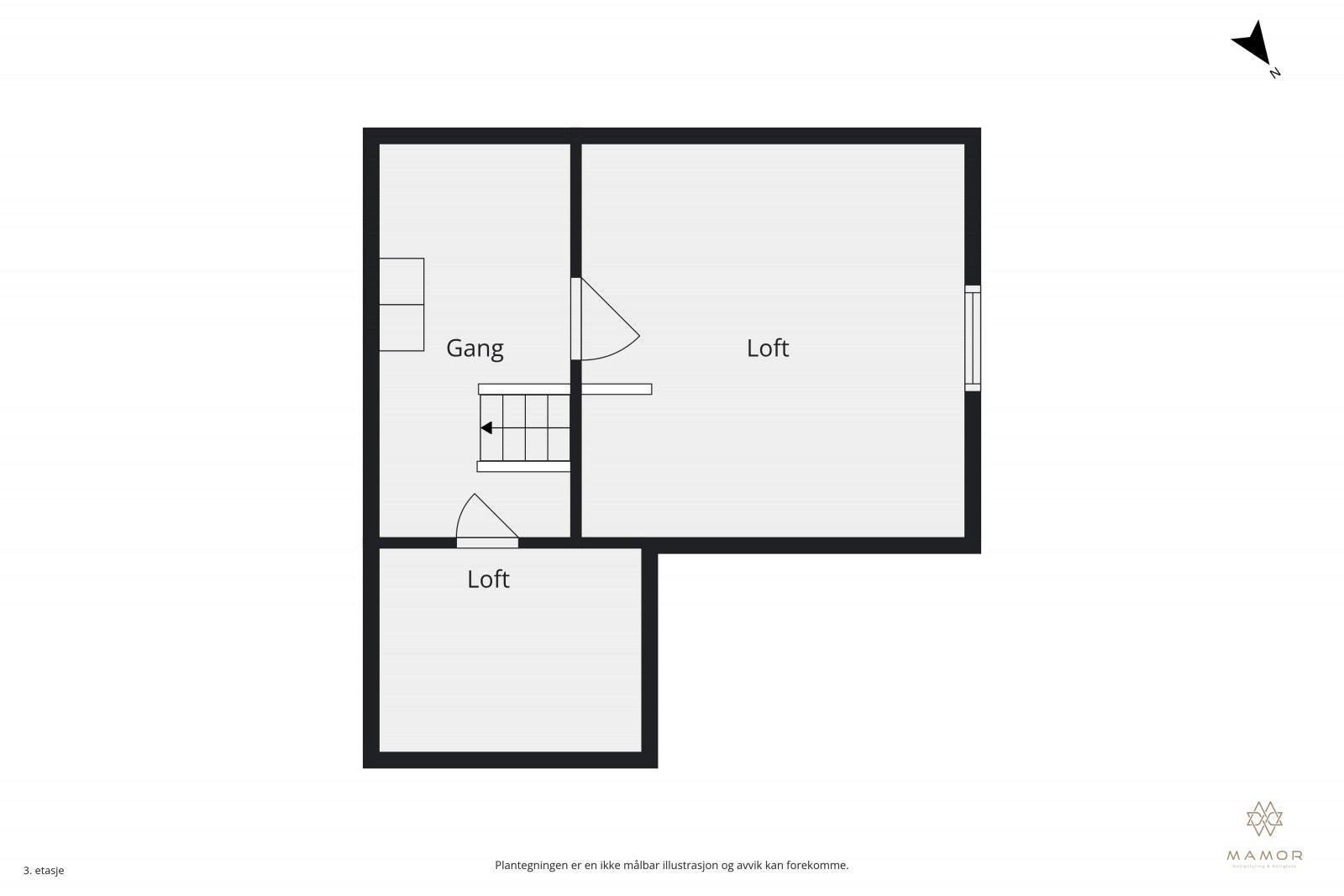 Plantegninger loft. Galleribilde