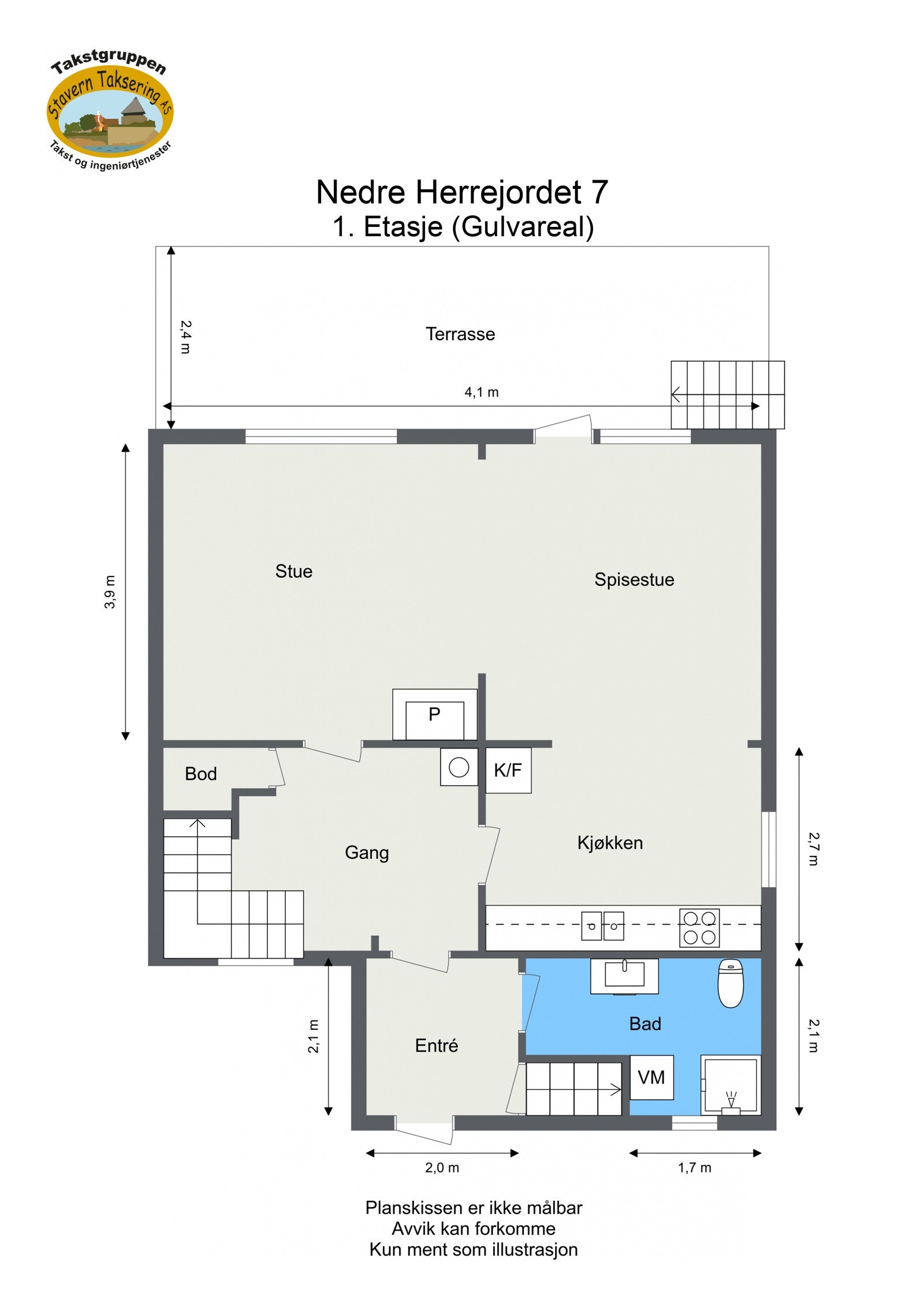 Plantegning 1. Etasje Galleribilde