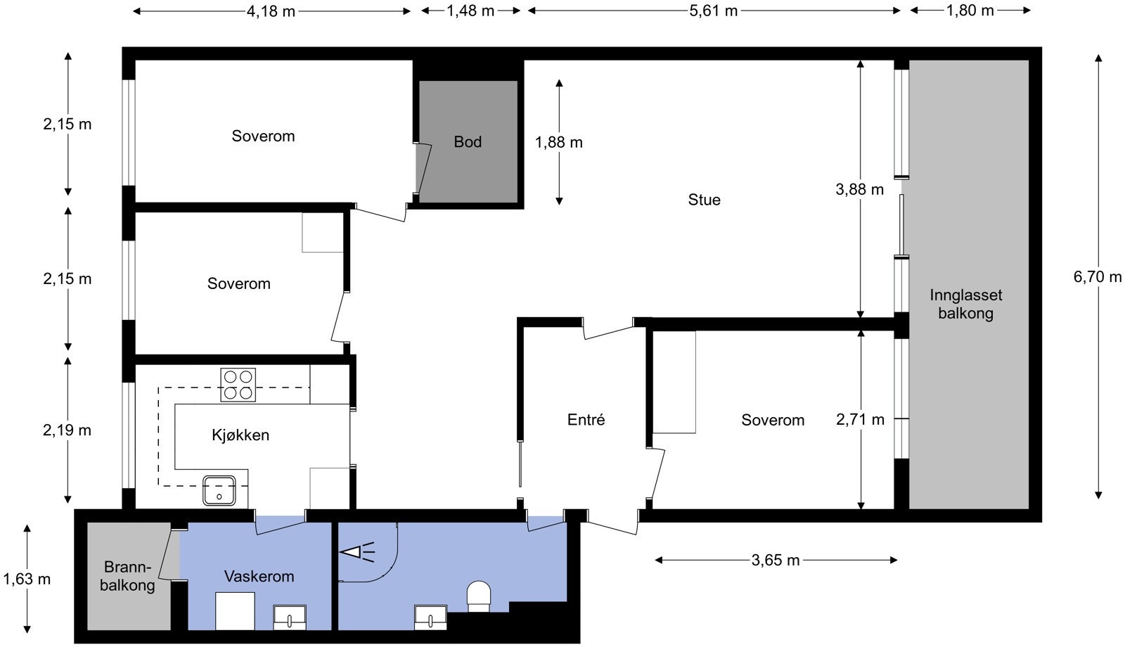 Plantegning Galleribilde