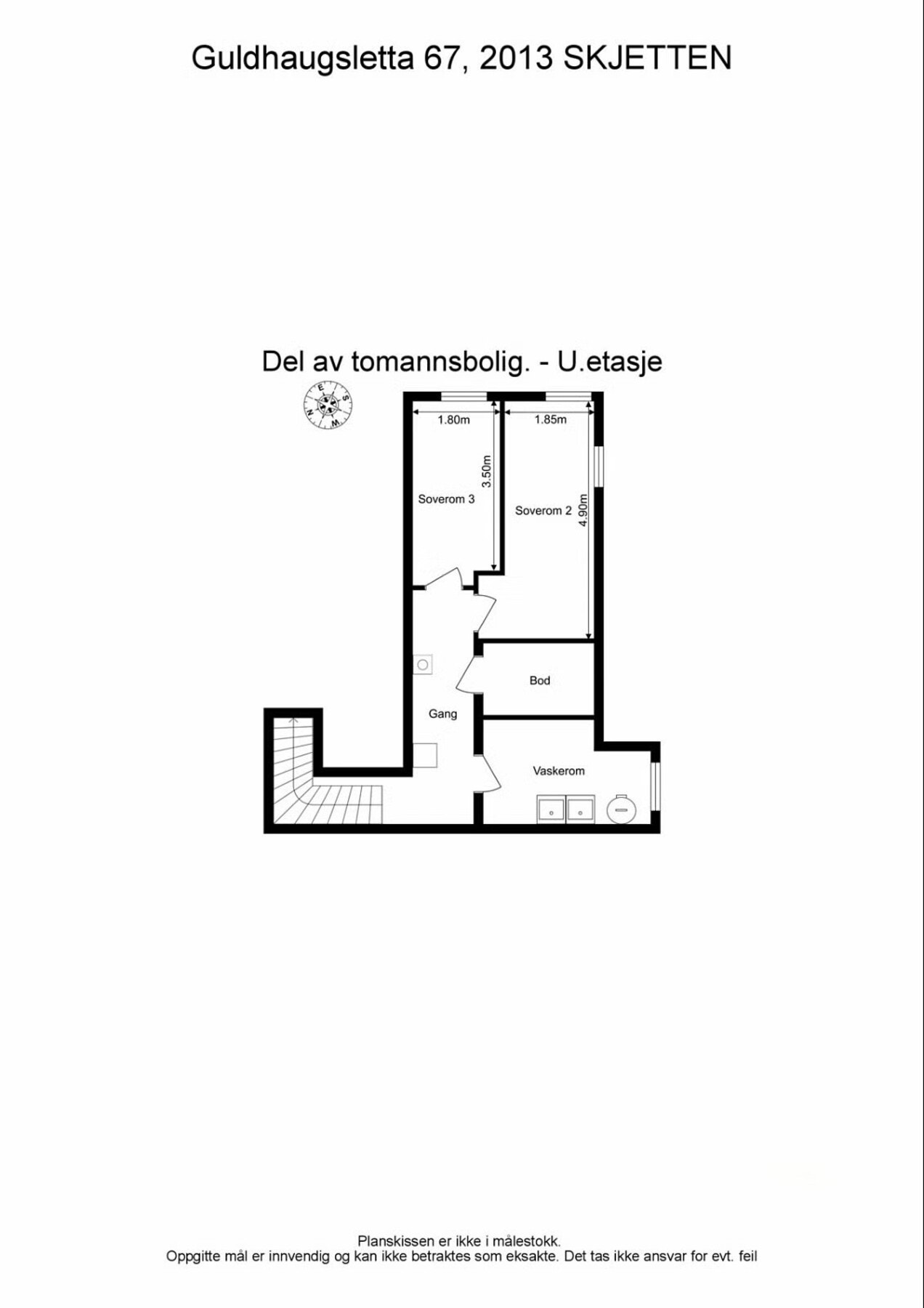 Plantegning for 2. etasje Galleribilde