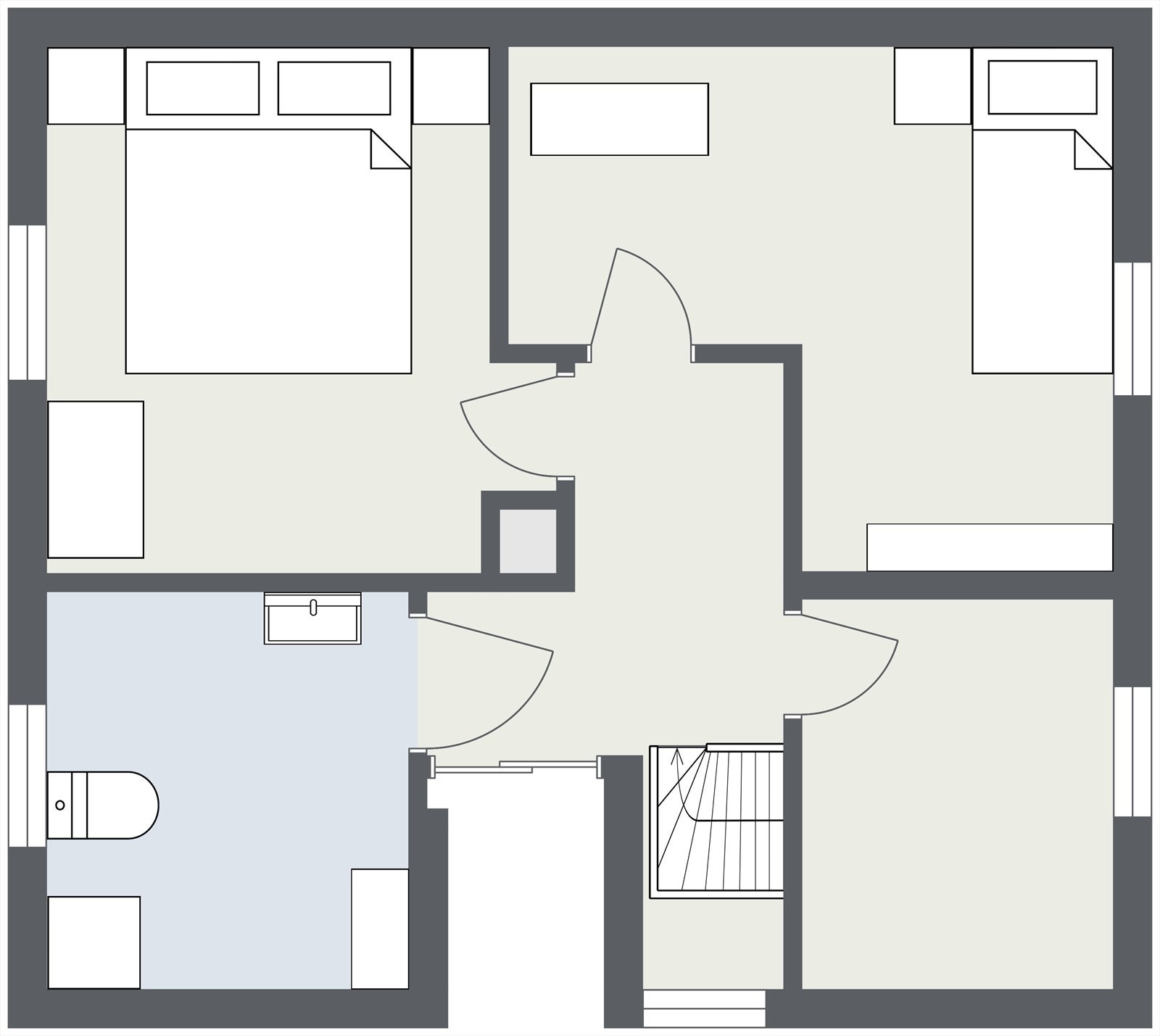Plantegning loft - Avvik vil forekomme. Galleribilde