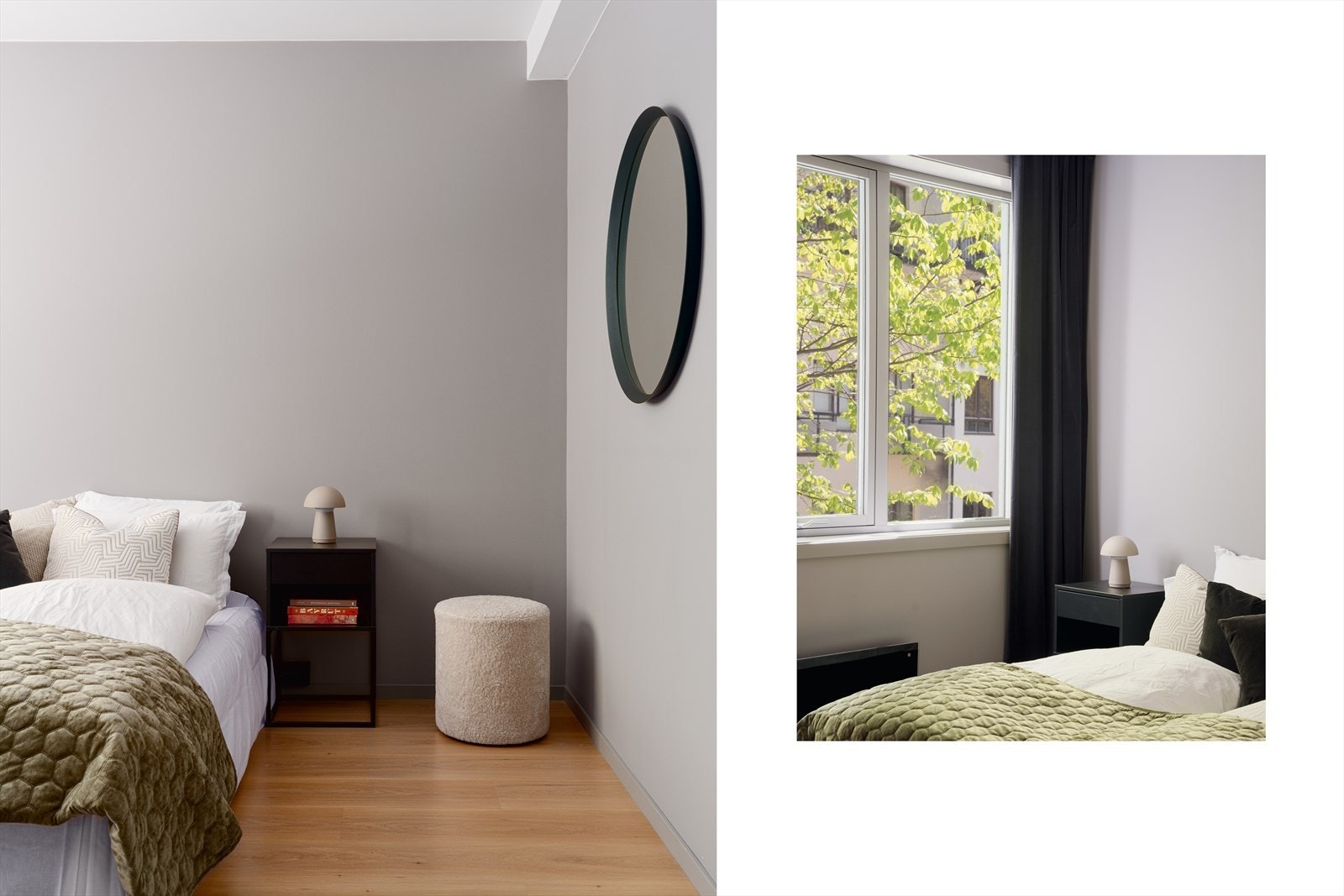 Store vinduer slipper inn rikelig med dagslys og gir en fin utsikt også fra soverommet. Galleribilde
