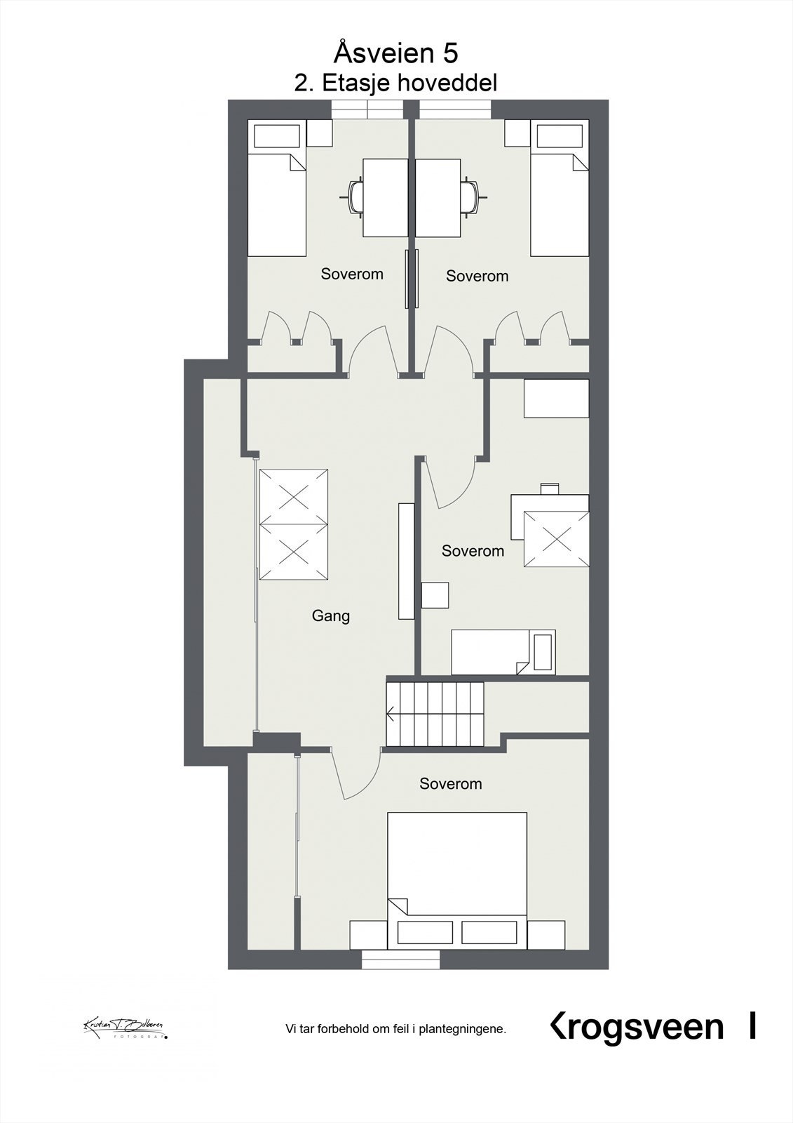 Planskisse 2. etasje hoveddel Galleribilde