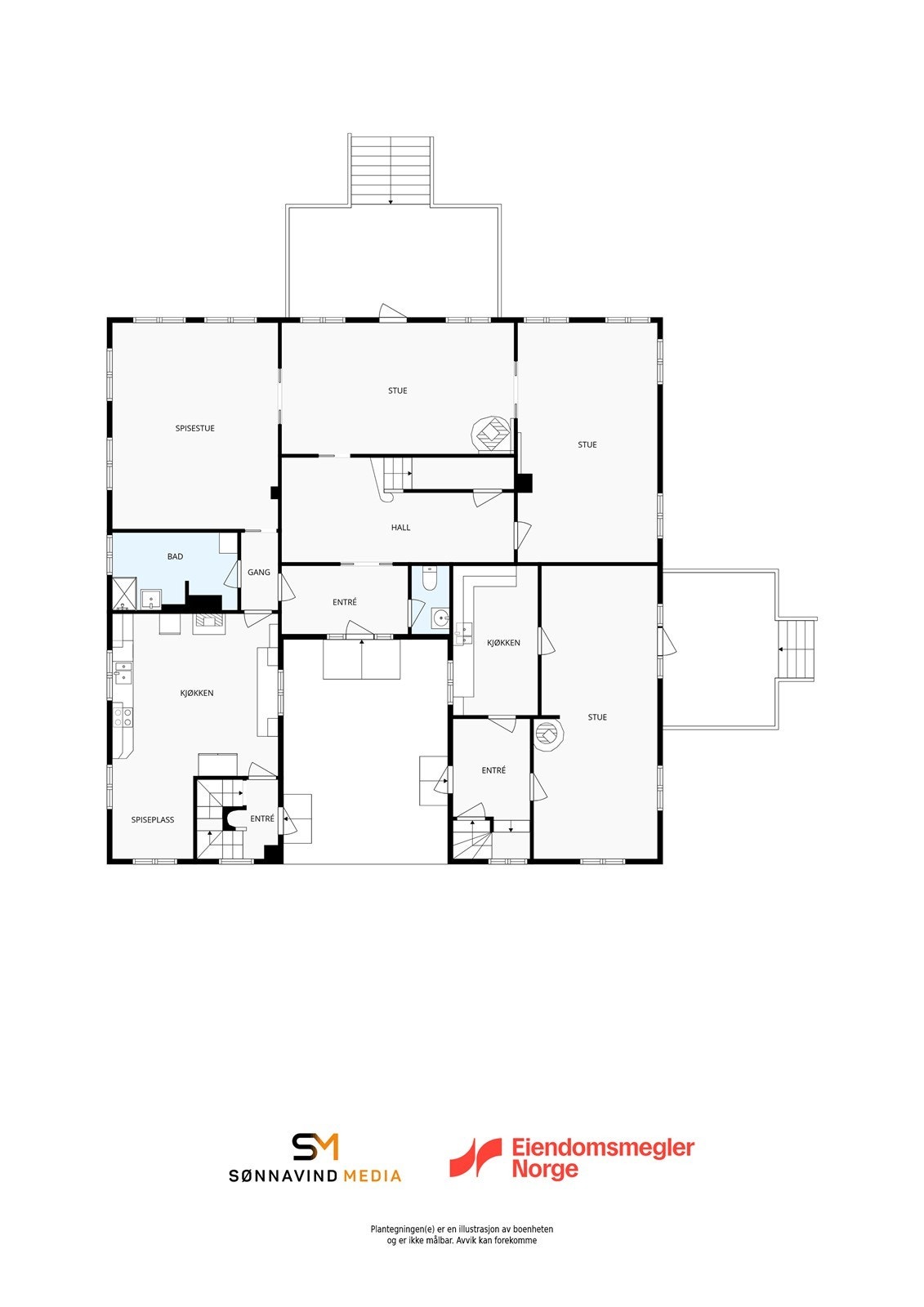 Plantegning 1. etg. Galleribilde