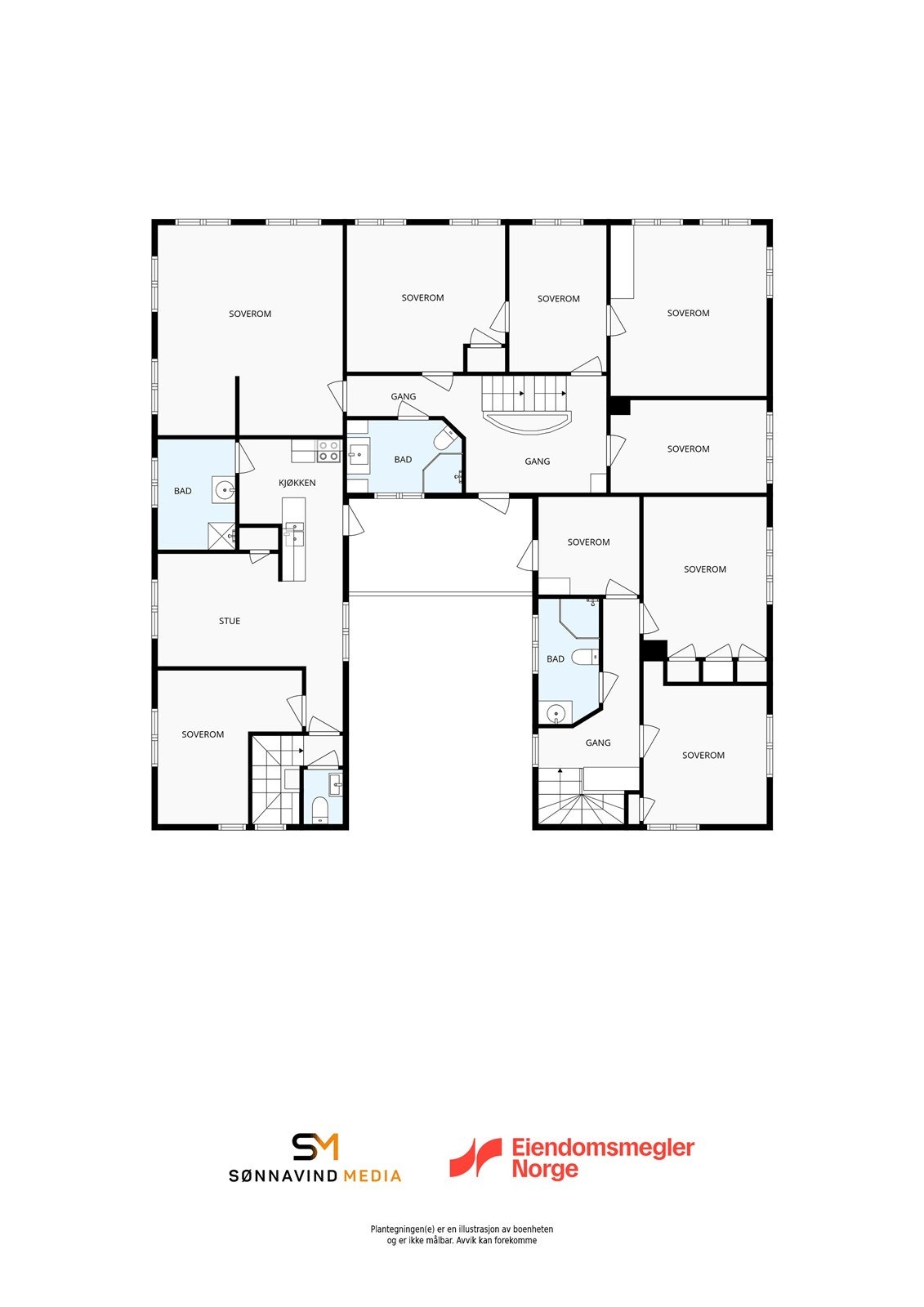 Plantegning 2. etg. Galleribilde