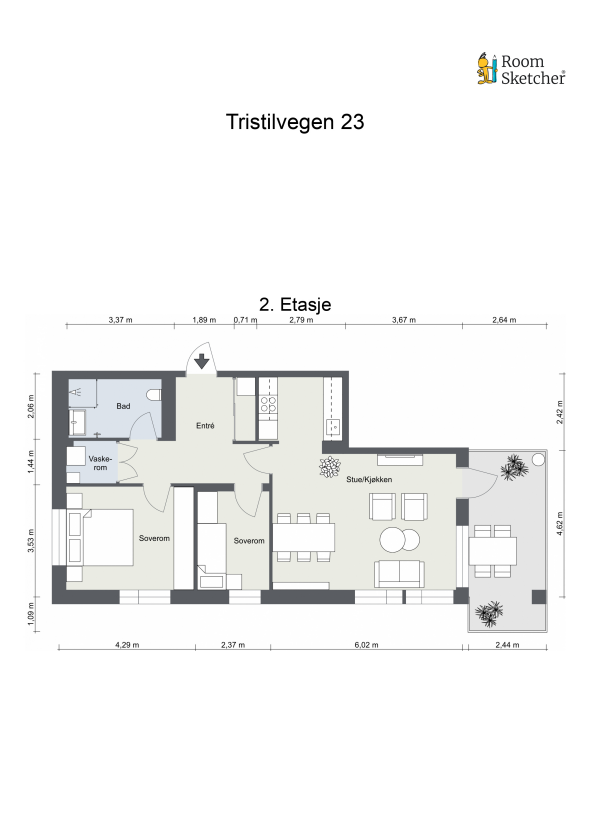 Plantegning. Galleribilde