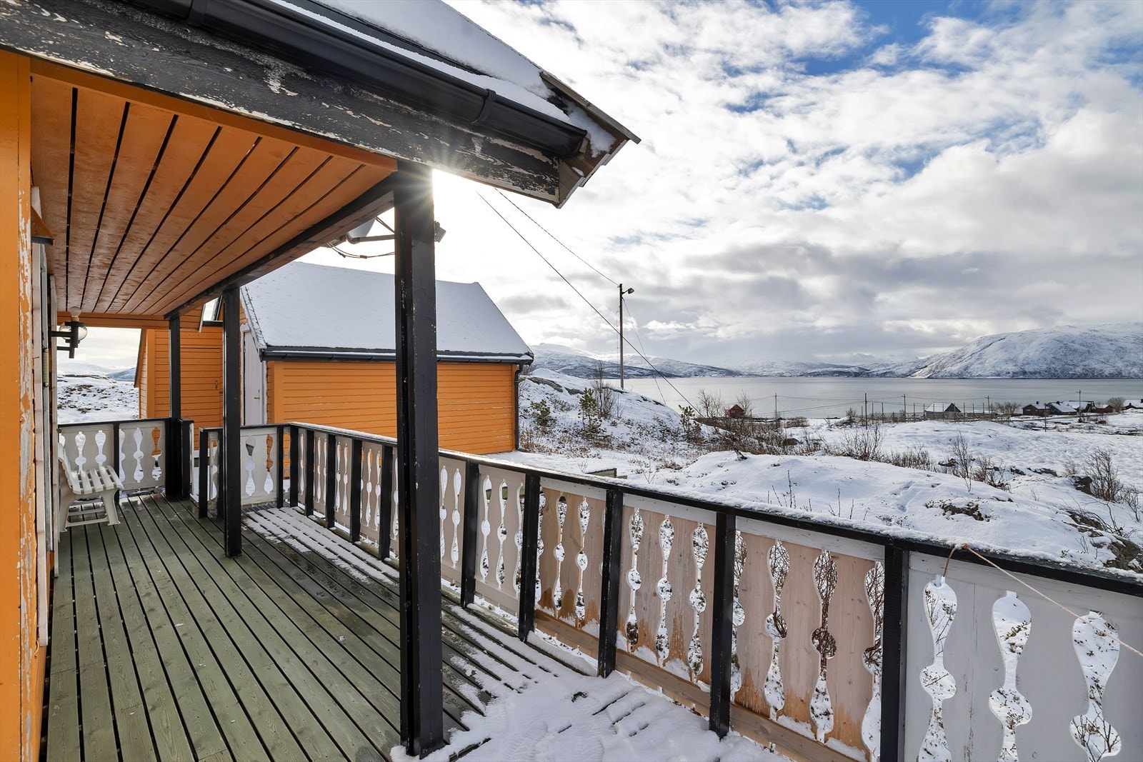 Nydelig utsikt fra balkongen. Galleribilde
