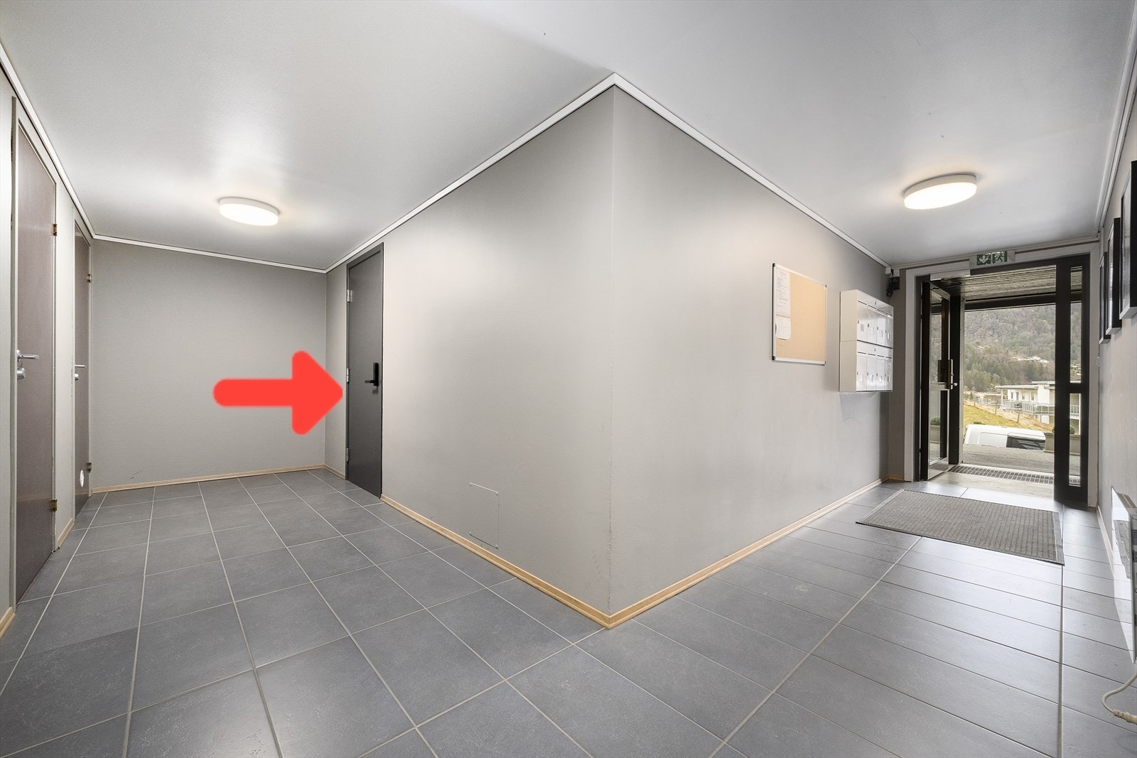 Leiligheten har enkel og trappefri tilkomst. Galleribilde