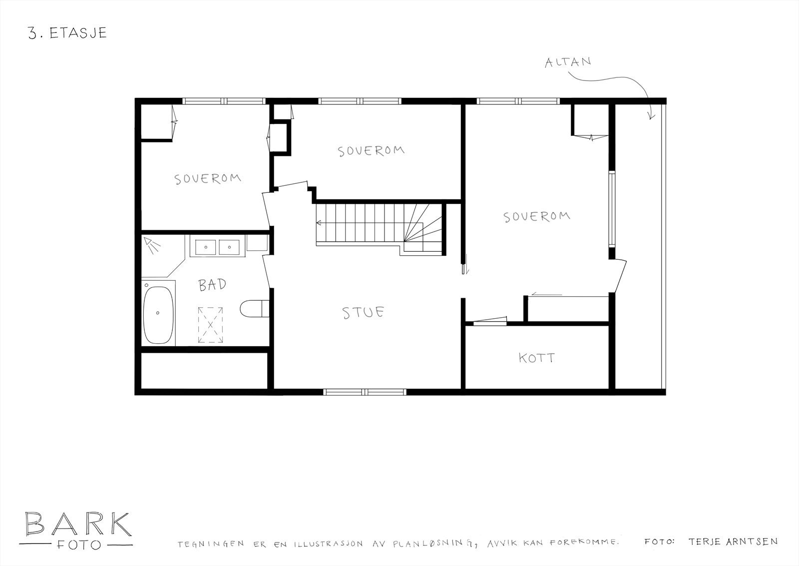 Planoversikt 2 etasje. Galleribilde
