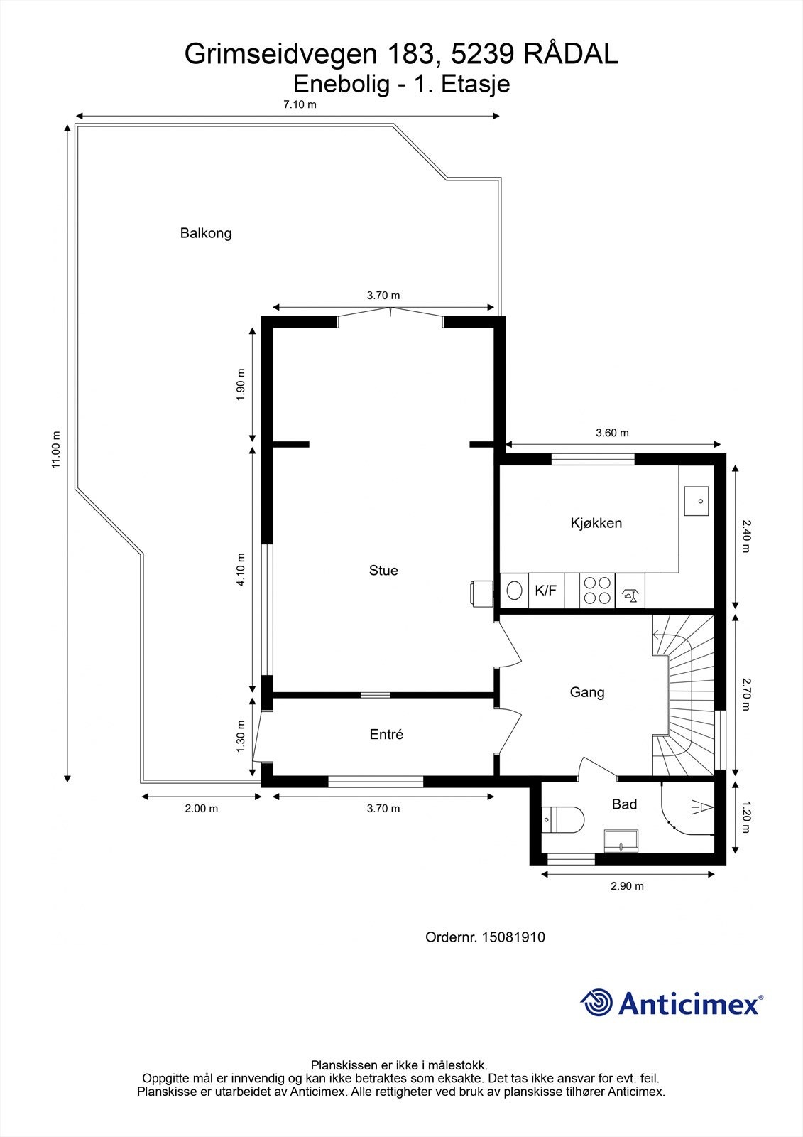 - Plantegning 1. etasje - Galleribilde