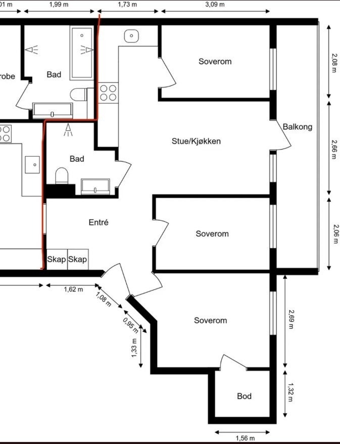 Plantegning Galleribilde
