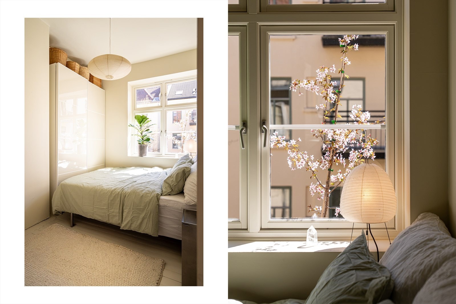 Soverommet er innredet med en romslig skyvedørsgarderobe som gir god plass til oppbevaring. Galleribilde