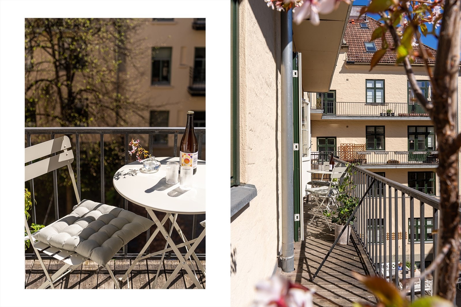 Fra stuen er det utgang til en sydøstvendt brannbalkong med plass til en liten sittegruppe. Galleribilde