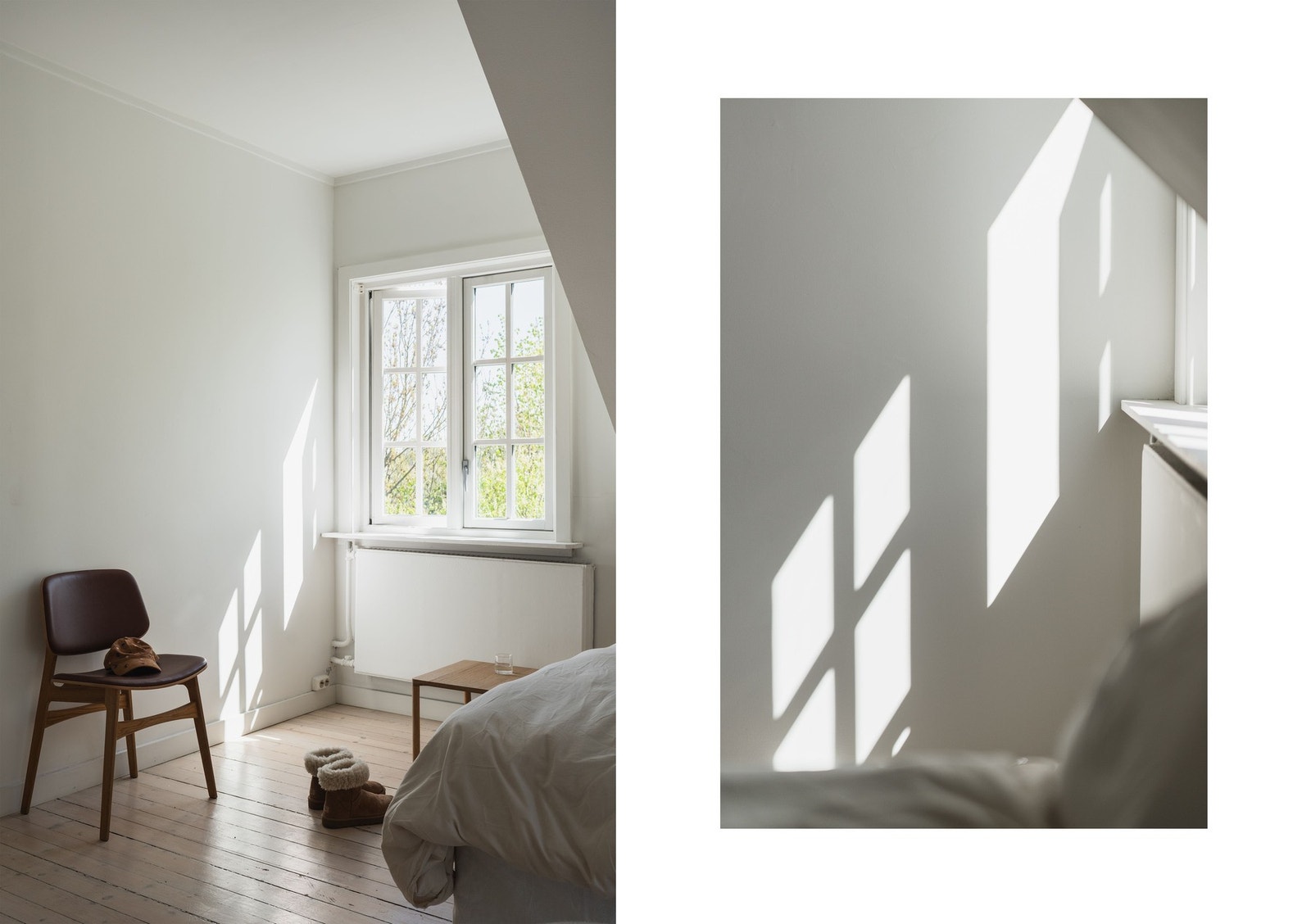 Flere av rommene har utsyn mot grønne omgivelser og hage, noe som gir en rolig og tilbaketrukket atmosfære. Galleribilde