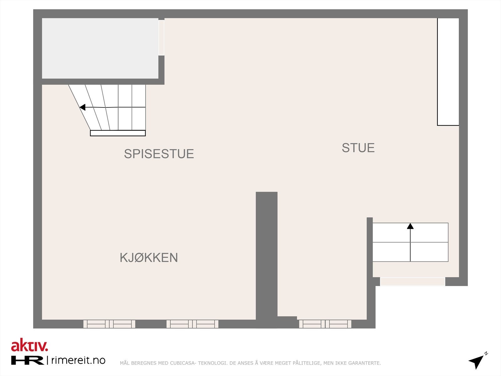 Plantegning 1. etasje Galleribilde