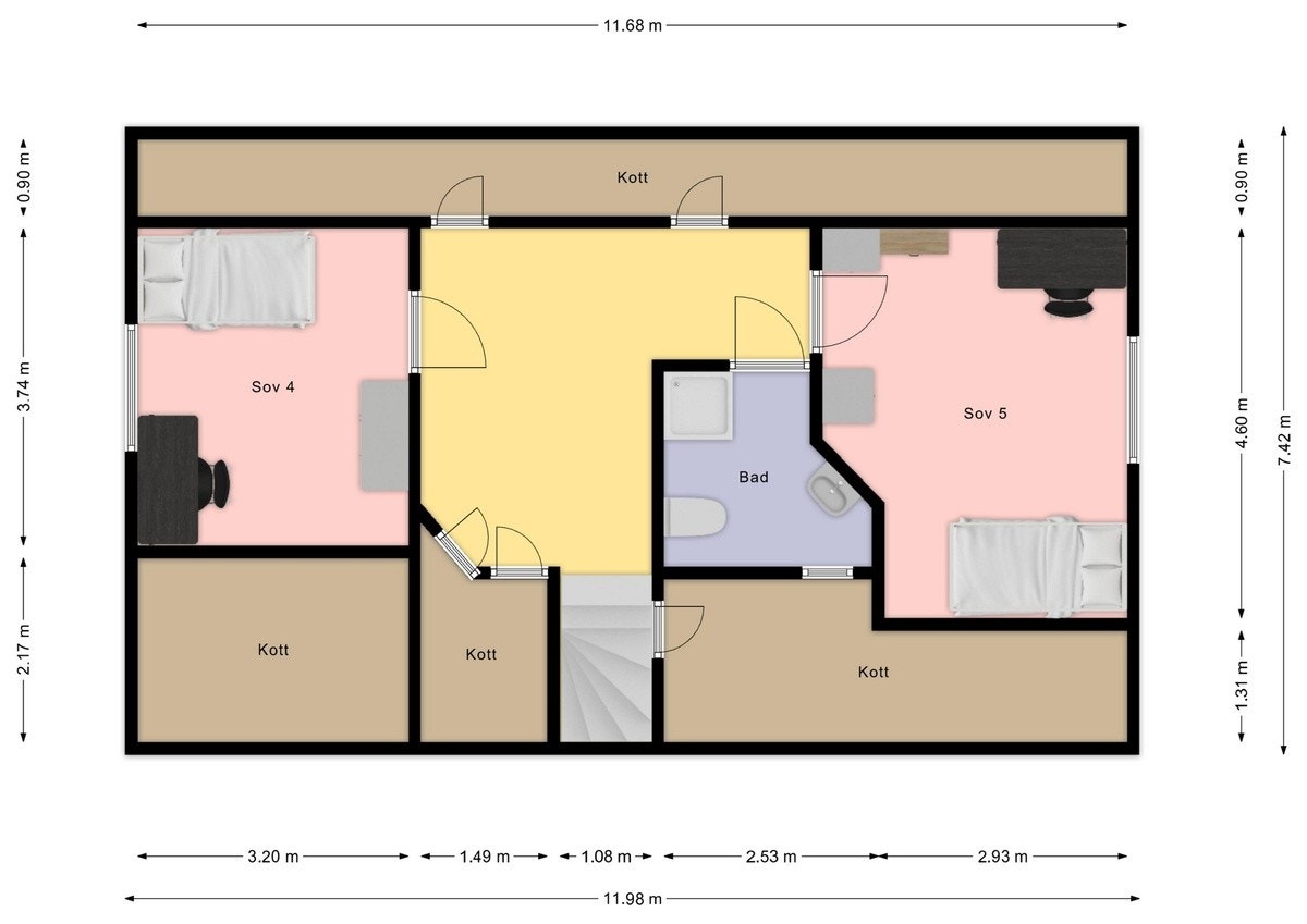 Plantegning 2.etg Galleribilde