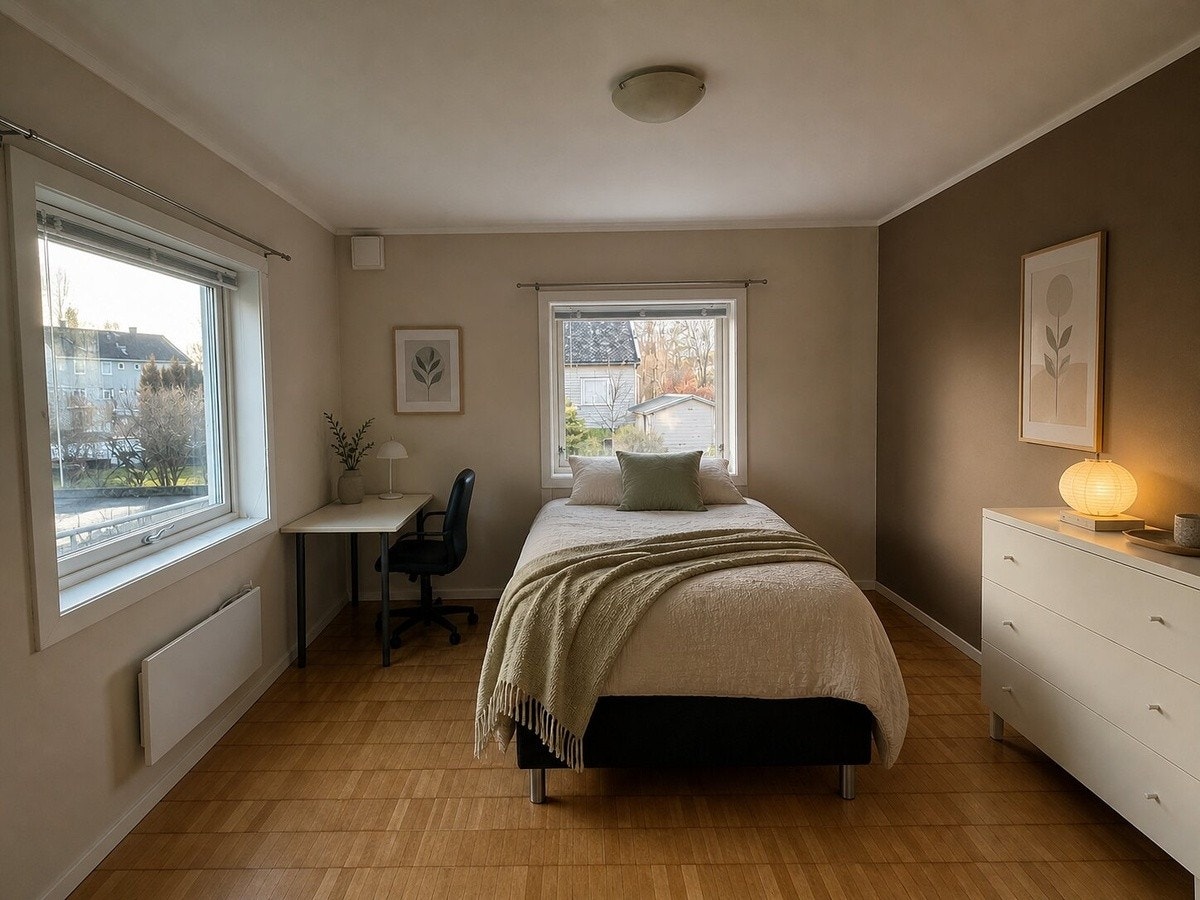 Soverom 1. Dette er det største av soverommene. Galleribilde