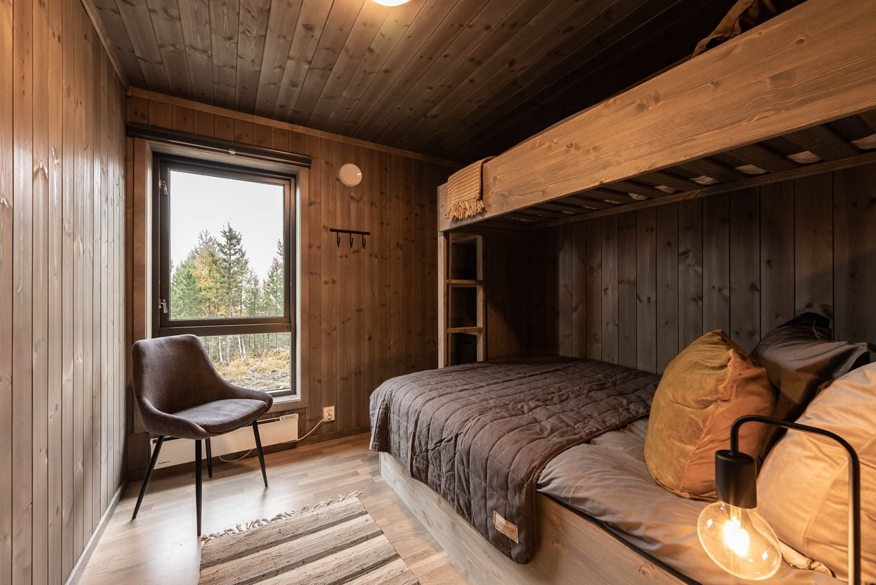 Interiørbilde fra lignende hytte. Galleribilde