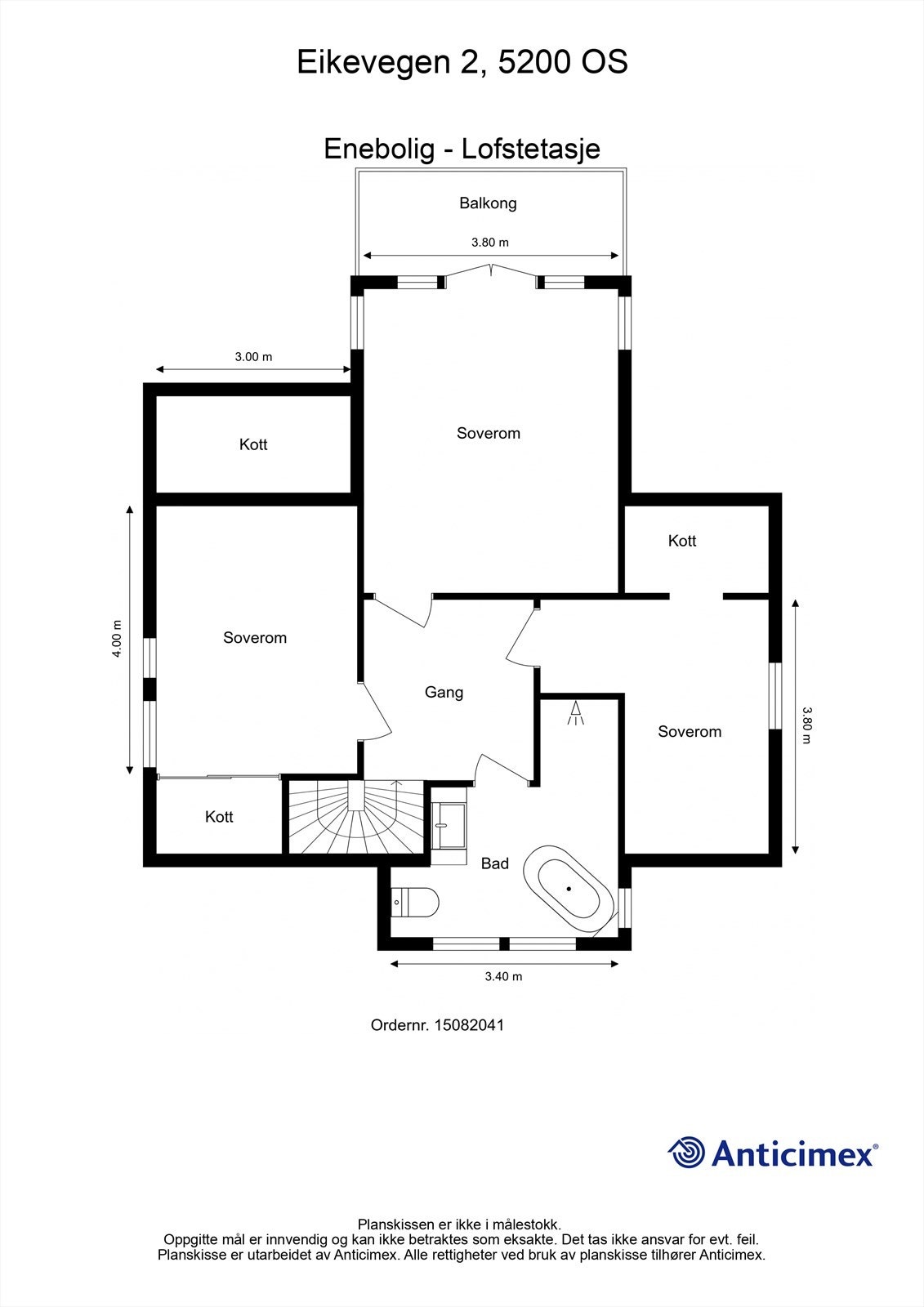 Planløsning Loftetasjen. Galleribilde