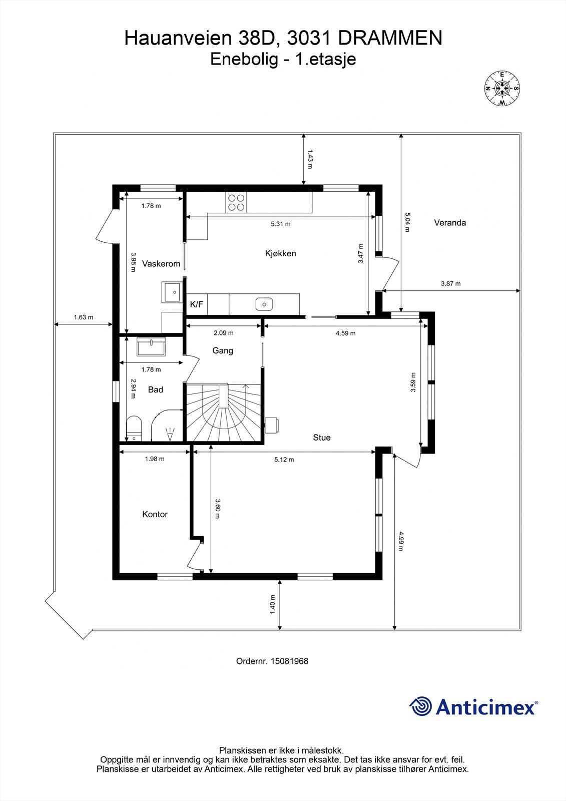 Plantegning - 1. etasje Galleribilde
