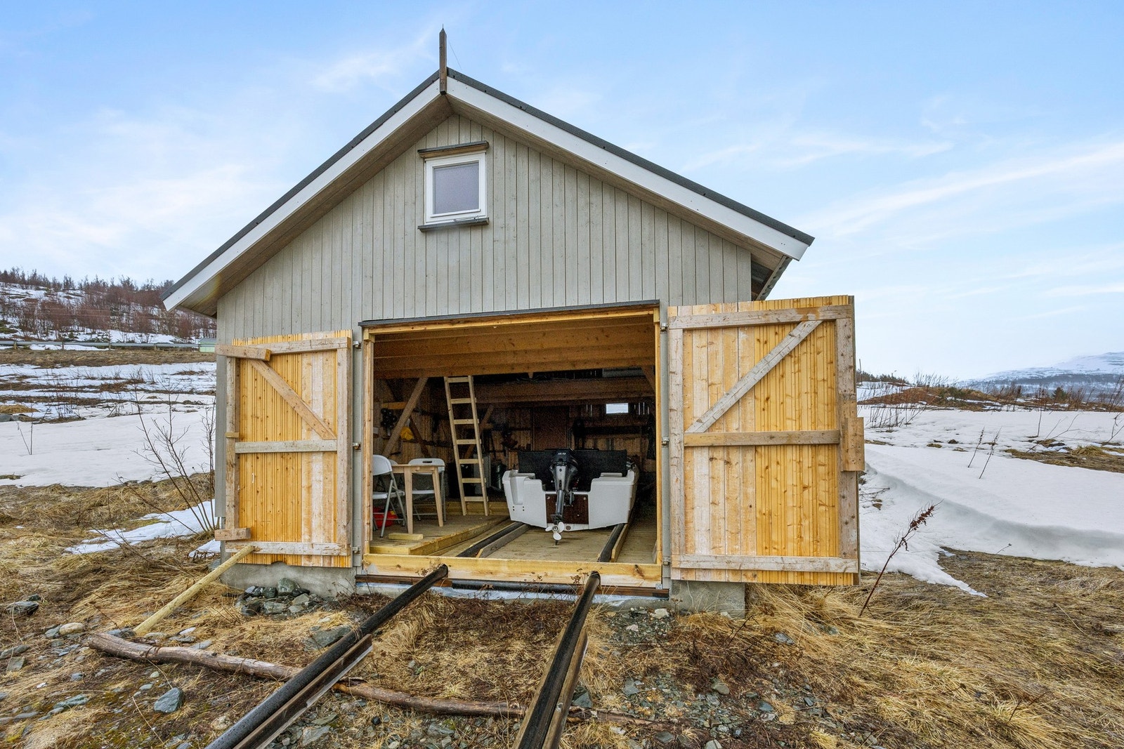 Naust på ca. 30 m² oppført i 2015 Galleribilde