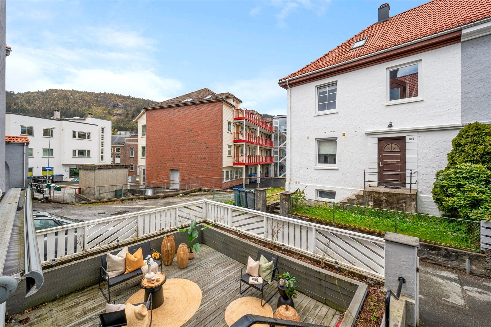 Sameiet har en felles terrasse. Galleribilde