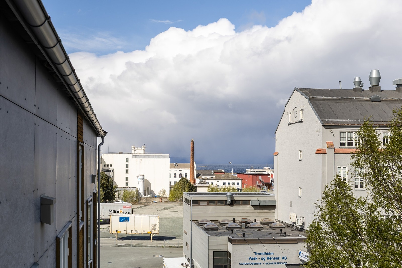 Utsikt fra balkong. Galleribilde