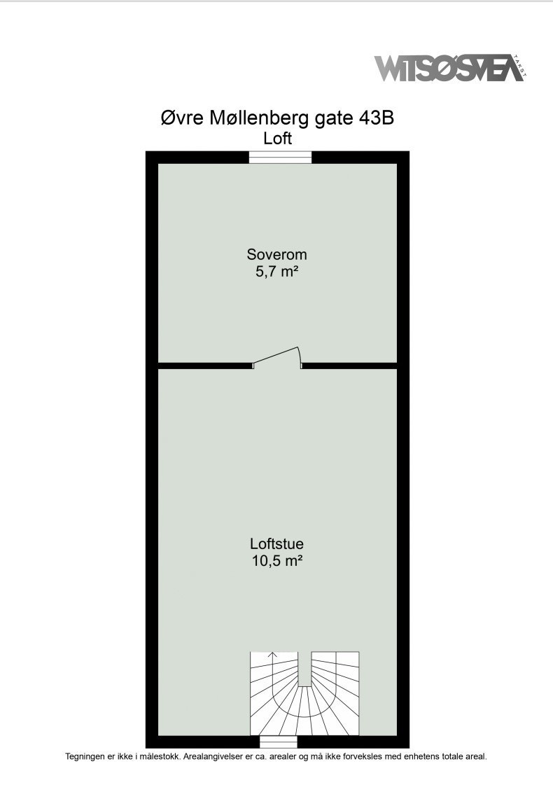 Planskisse loft. Galleribilde