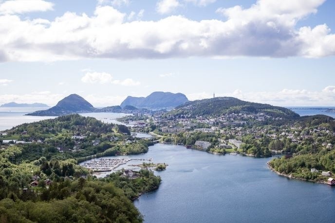 Bilde fra Høgenakken, et populært turmål i nærheten. Med praktfull utsikt. Galleribilde