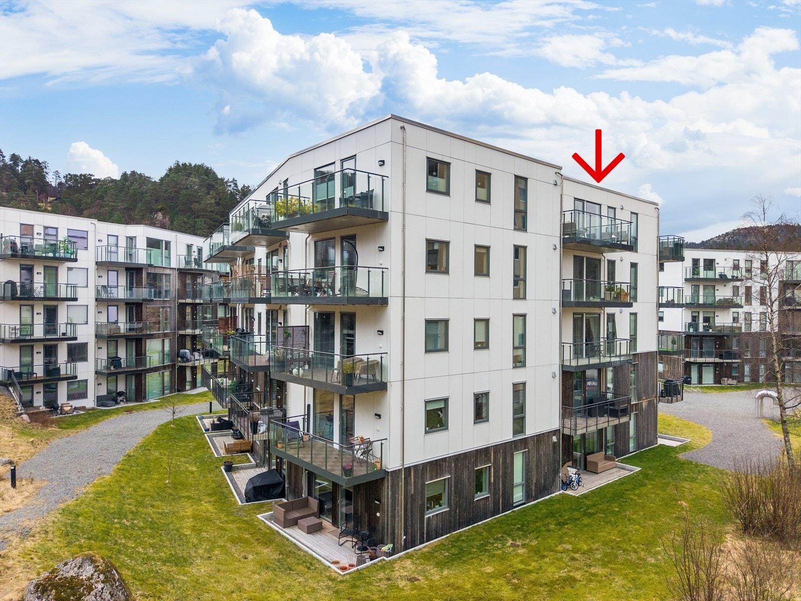 Velkommen til Vestlundveien 24E - Flott boligblokk fra 2020 (etter Tek17 standard) Galleribilde