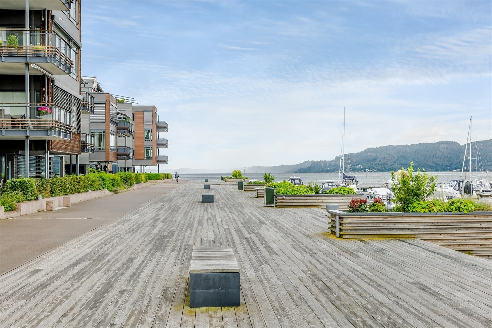 Brygge promenaden Galleribilde