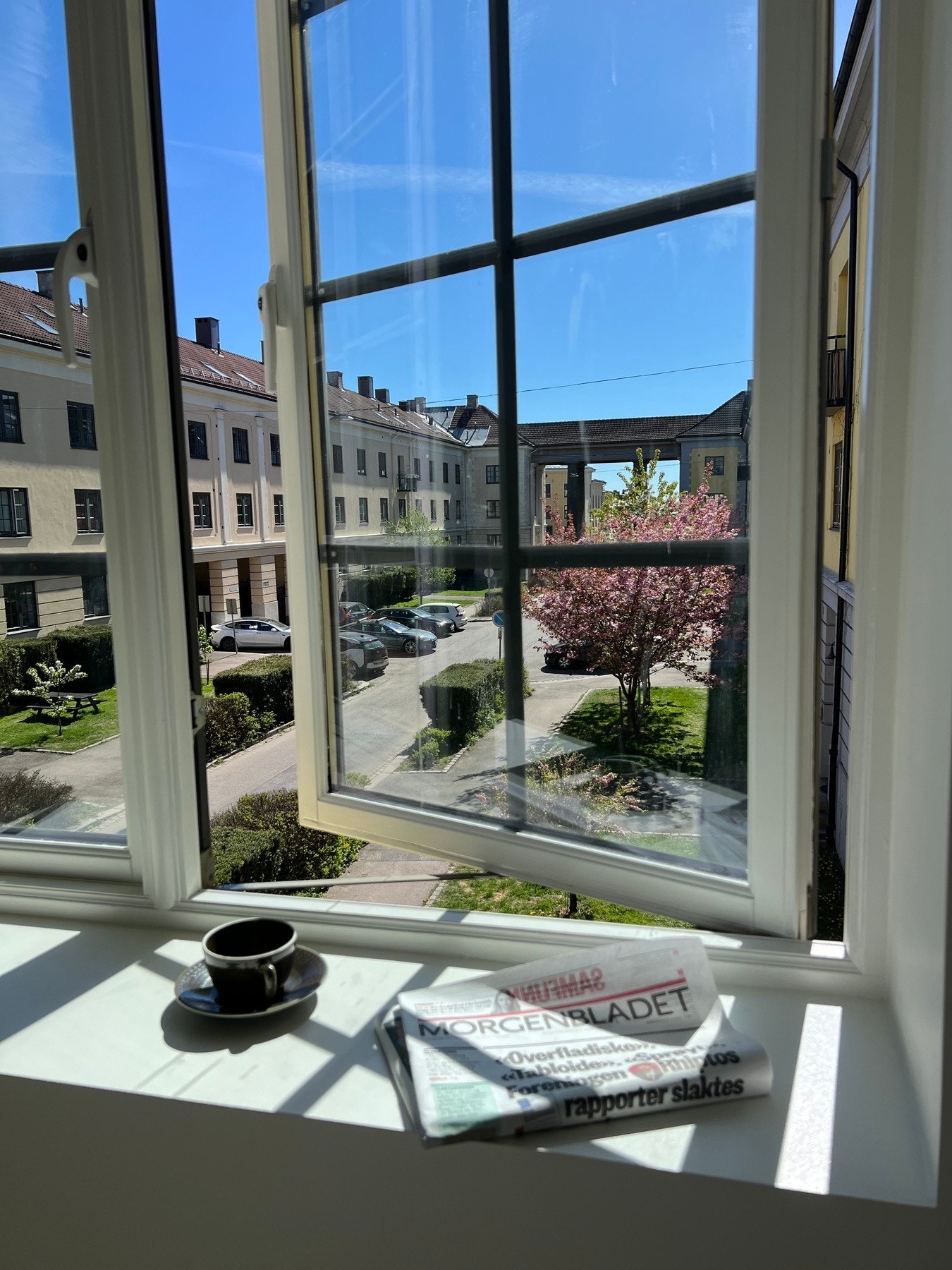 Utsyn fra stue til pene omgivelser Galleribilde