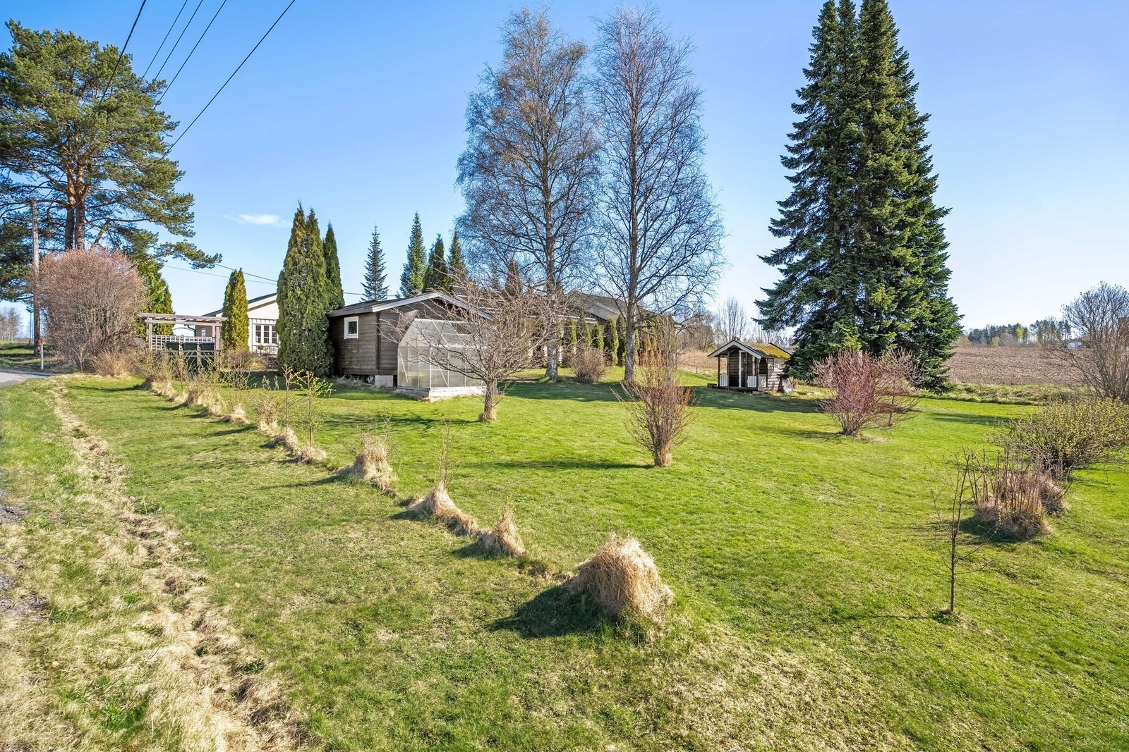 Stor og åpen tomt med grønne omgivelser og landlig preg. Galleribilde