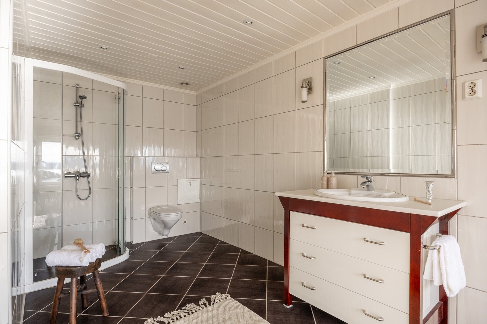 Badet har gulvvarme. Galleribilde