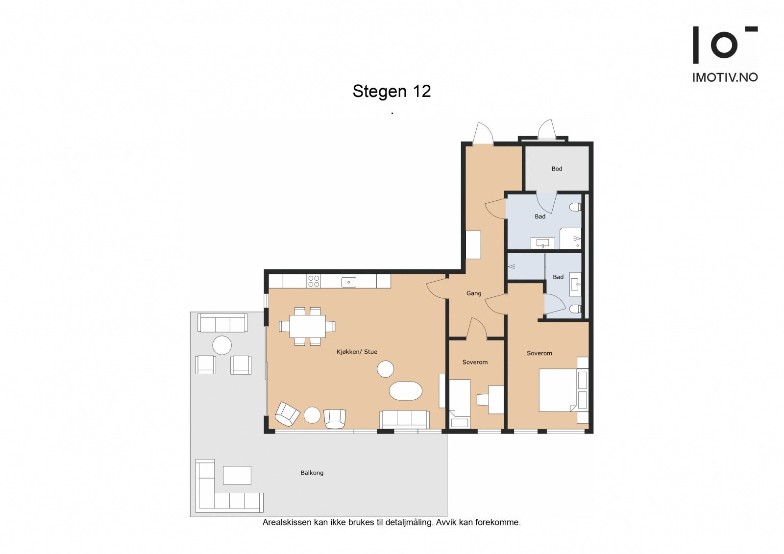 Leilighetens planløsning Galleribilde