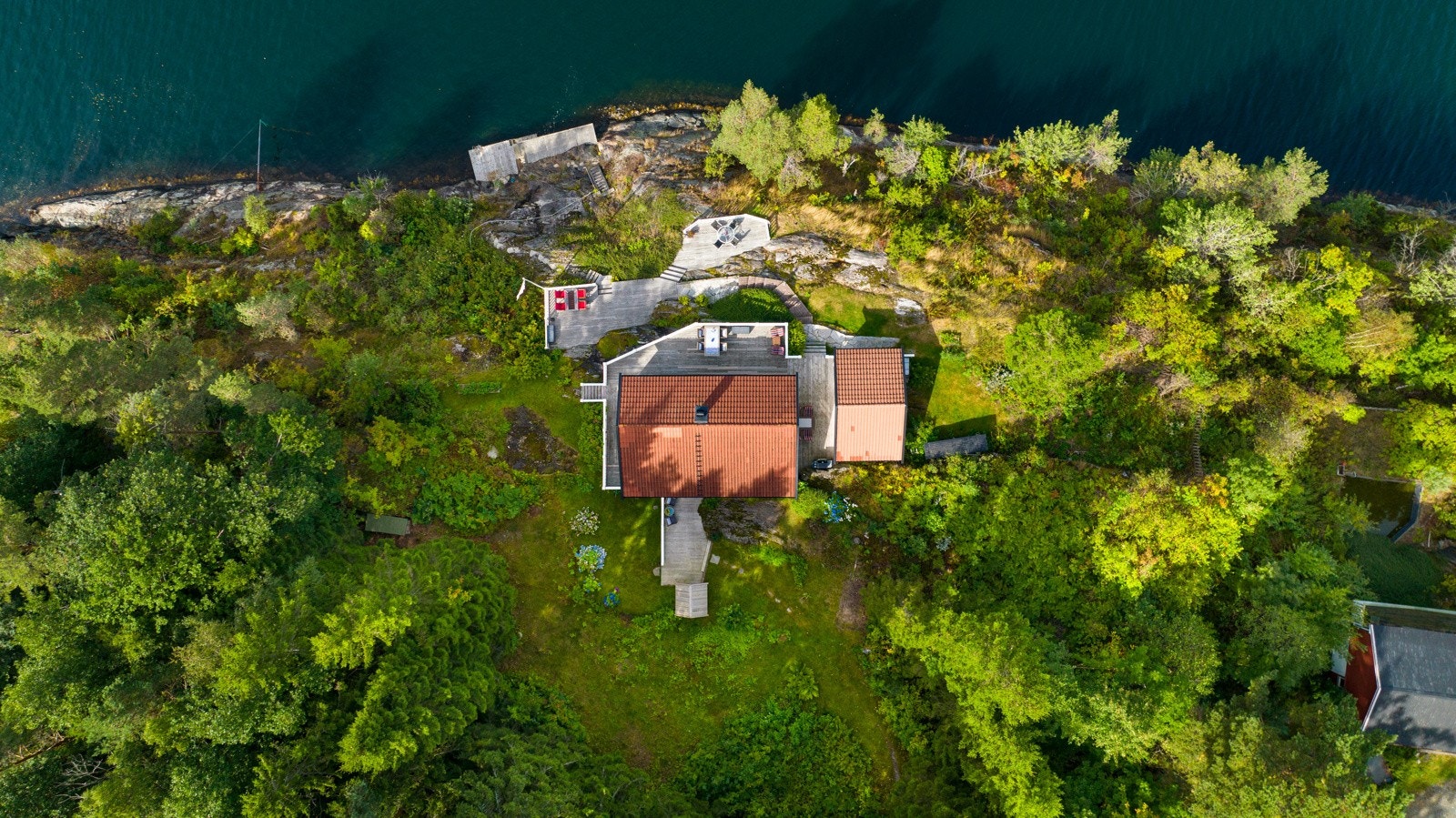 Området byr på naturskjønne omgivelser og ypperlige muligheter for et avslappende ferieliv med bading, båtturer, fiske og andre vannaktiviteter. Galleribilde