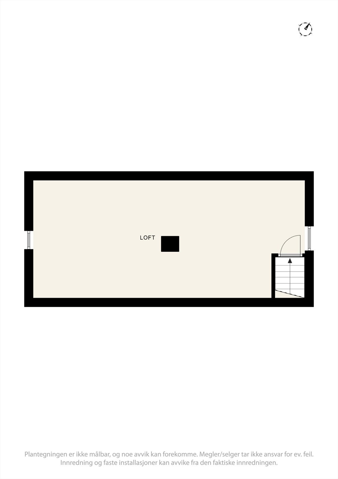 Plantegning loft Gokstadveien 9 Galleribilde