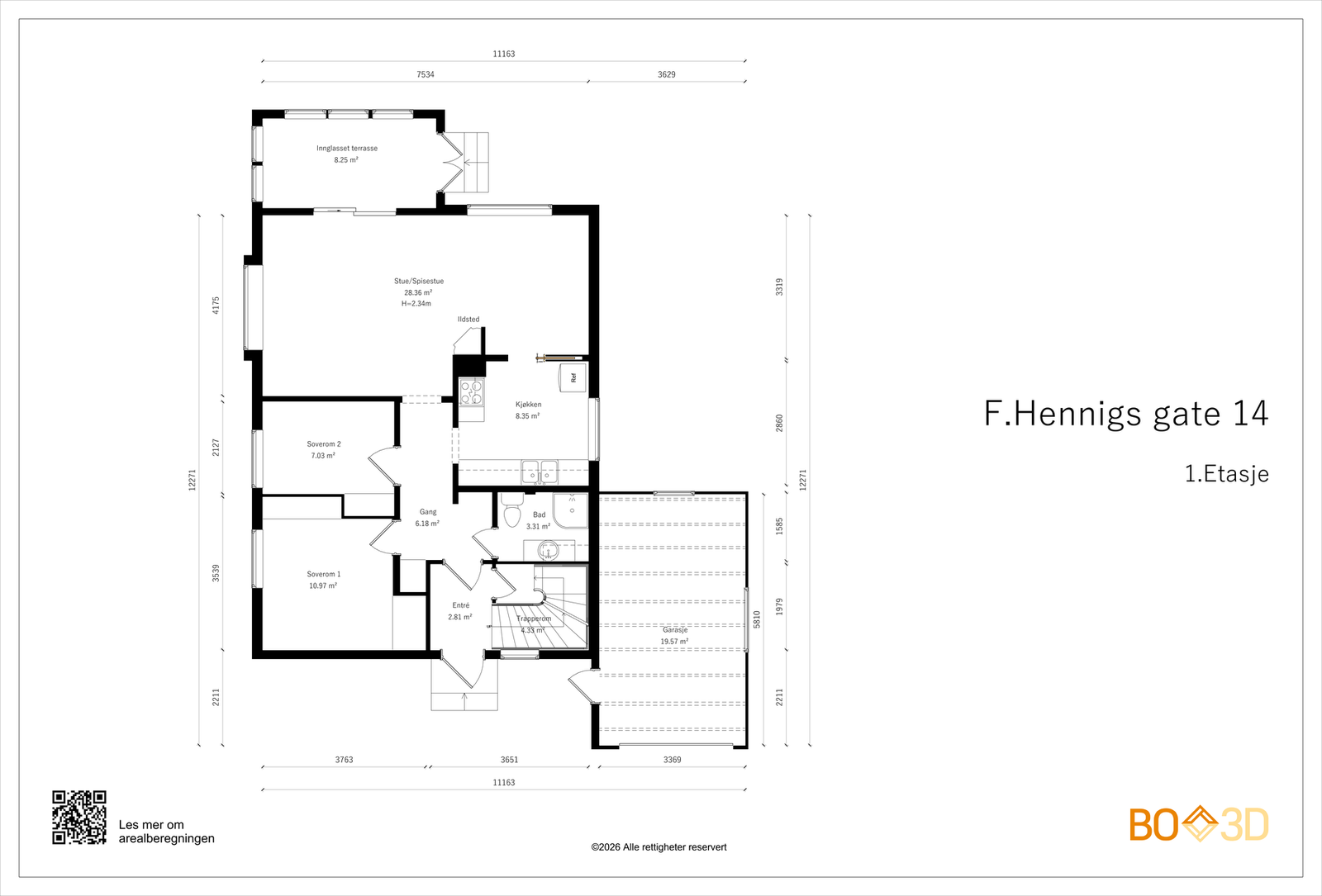 Plantegning - 1.etasje Galleribilde
