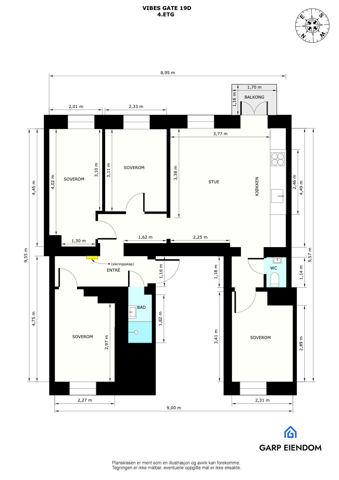 Plantegning Galleribilde