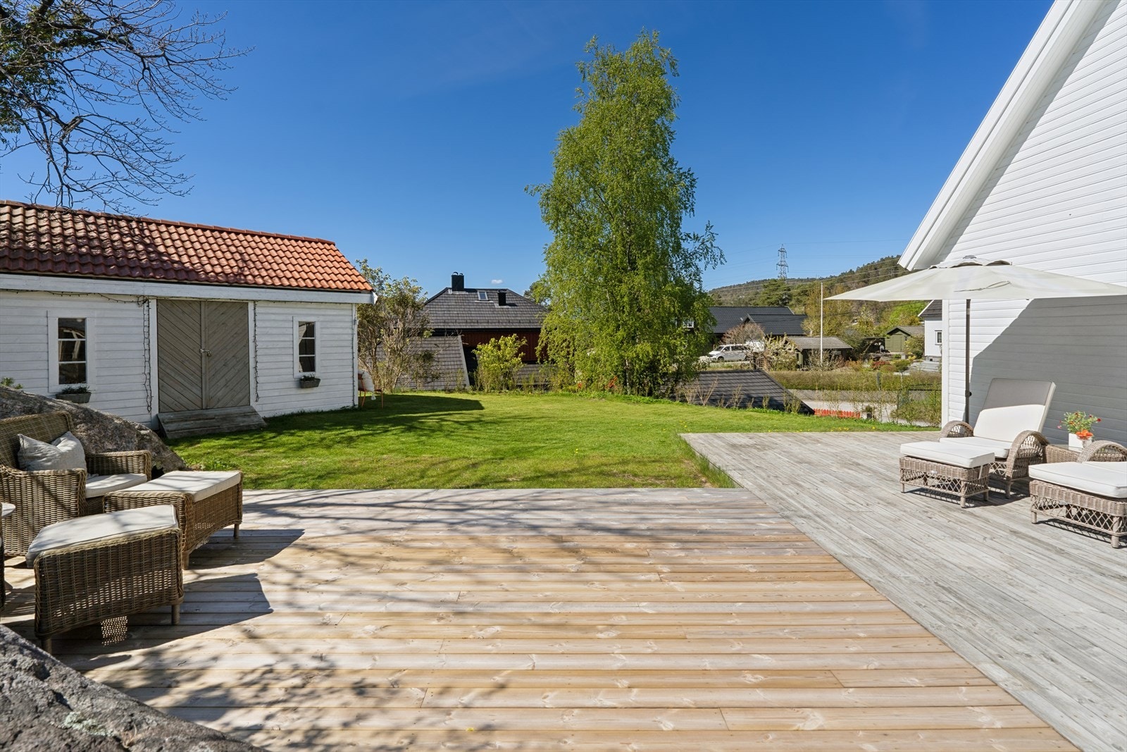 Nydelig og usjenert uteområde med sol hele dagen. Galleribilde