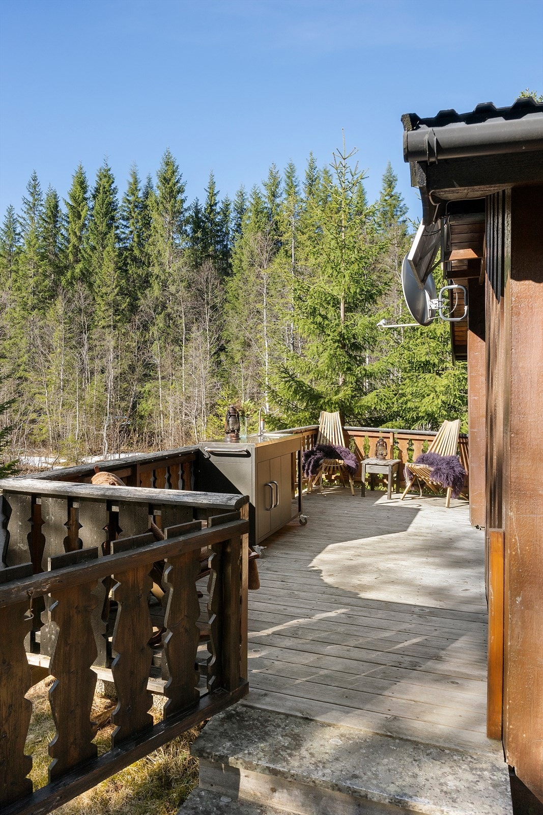 Terrasse med nærhet til naturen Galleribilde