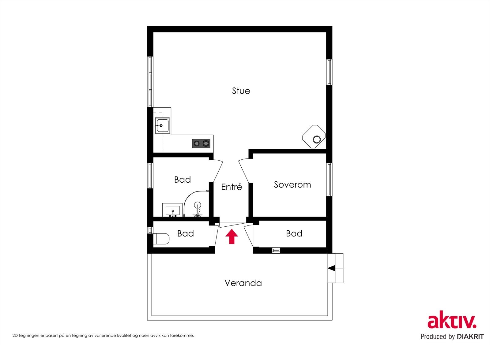 Plantegning 2D Galleribilde