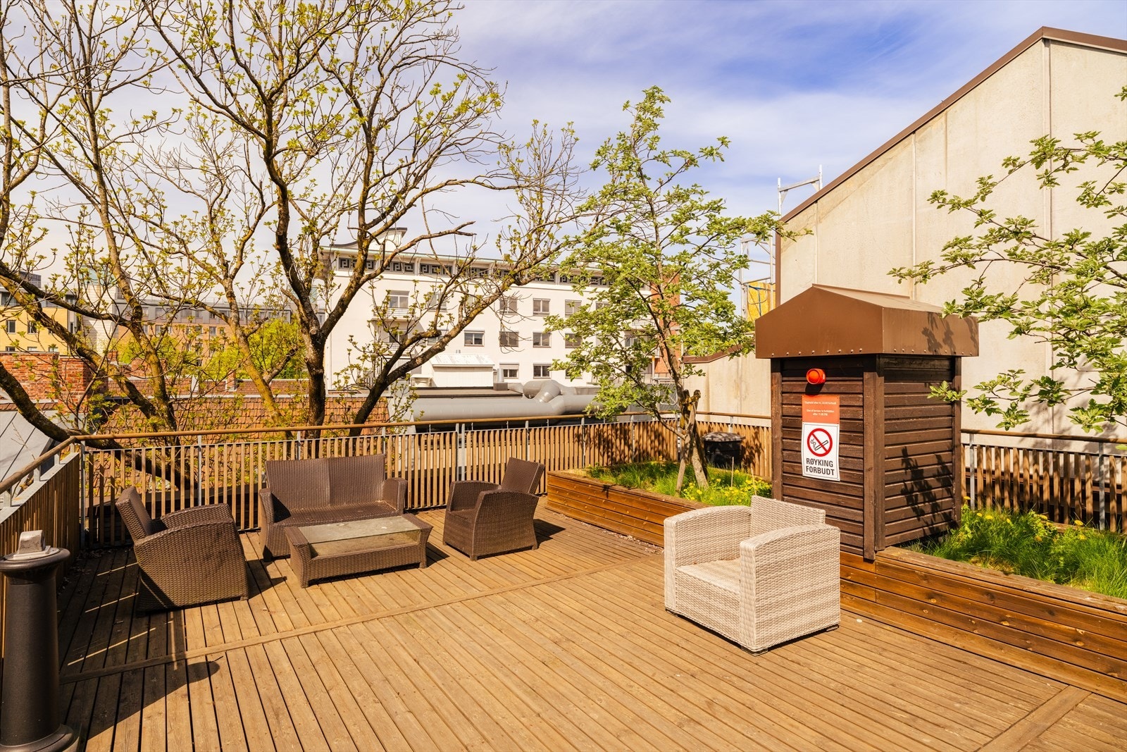 Felles takterrasse. Galleribilde