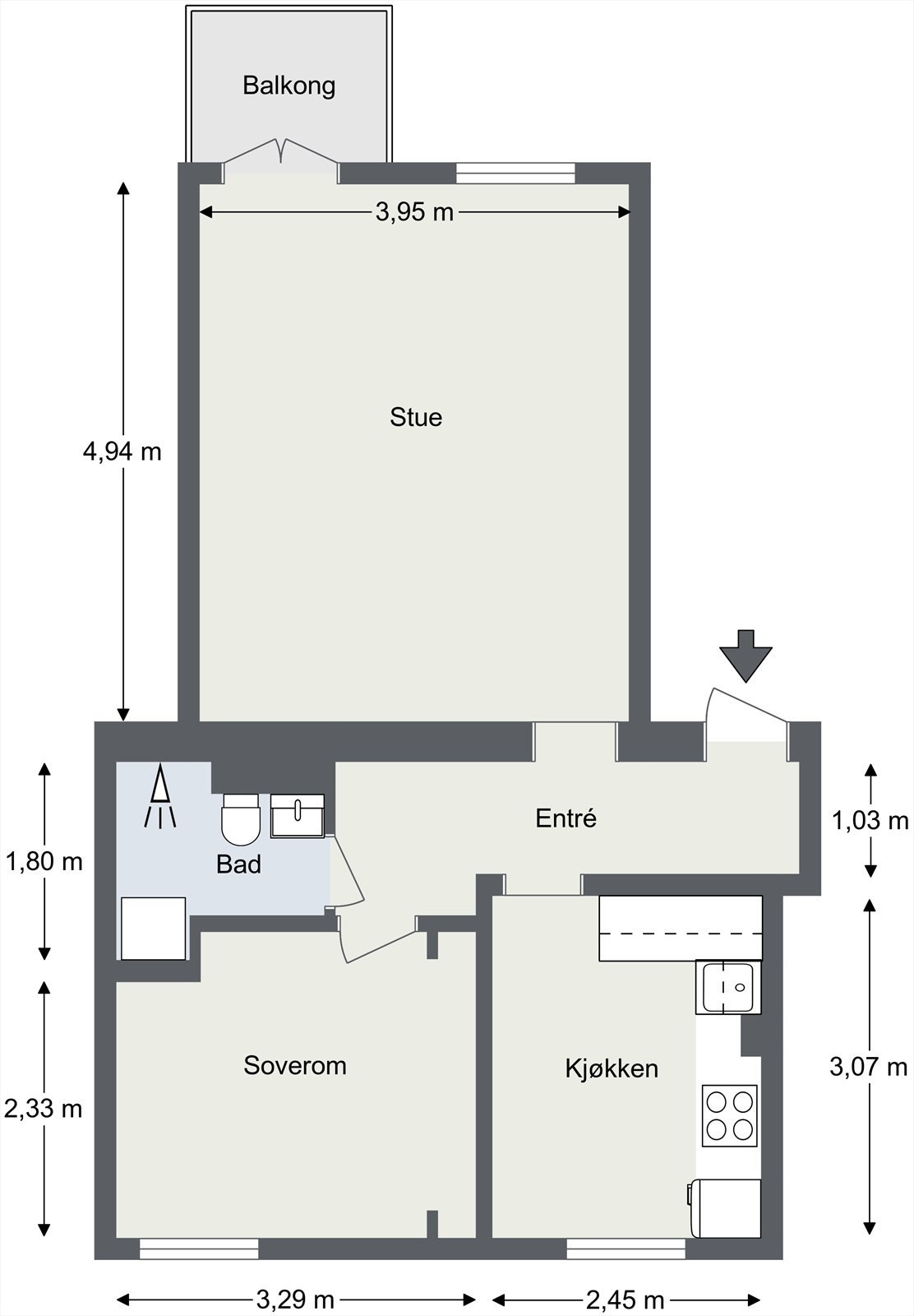 Plantegning (Avvik kan forekomme) Galleribilde