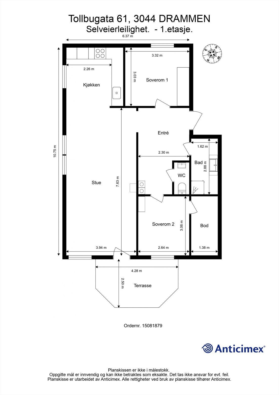 Plantegning - 1. etasje Galleribilde