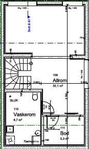 Planskisse kjeller Galleribilde