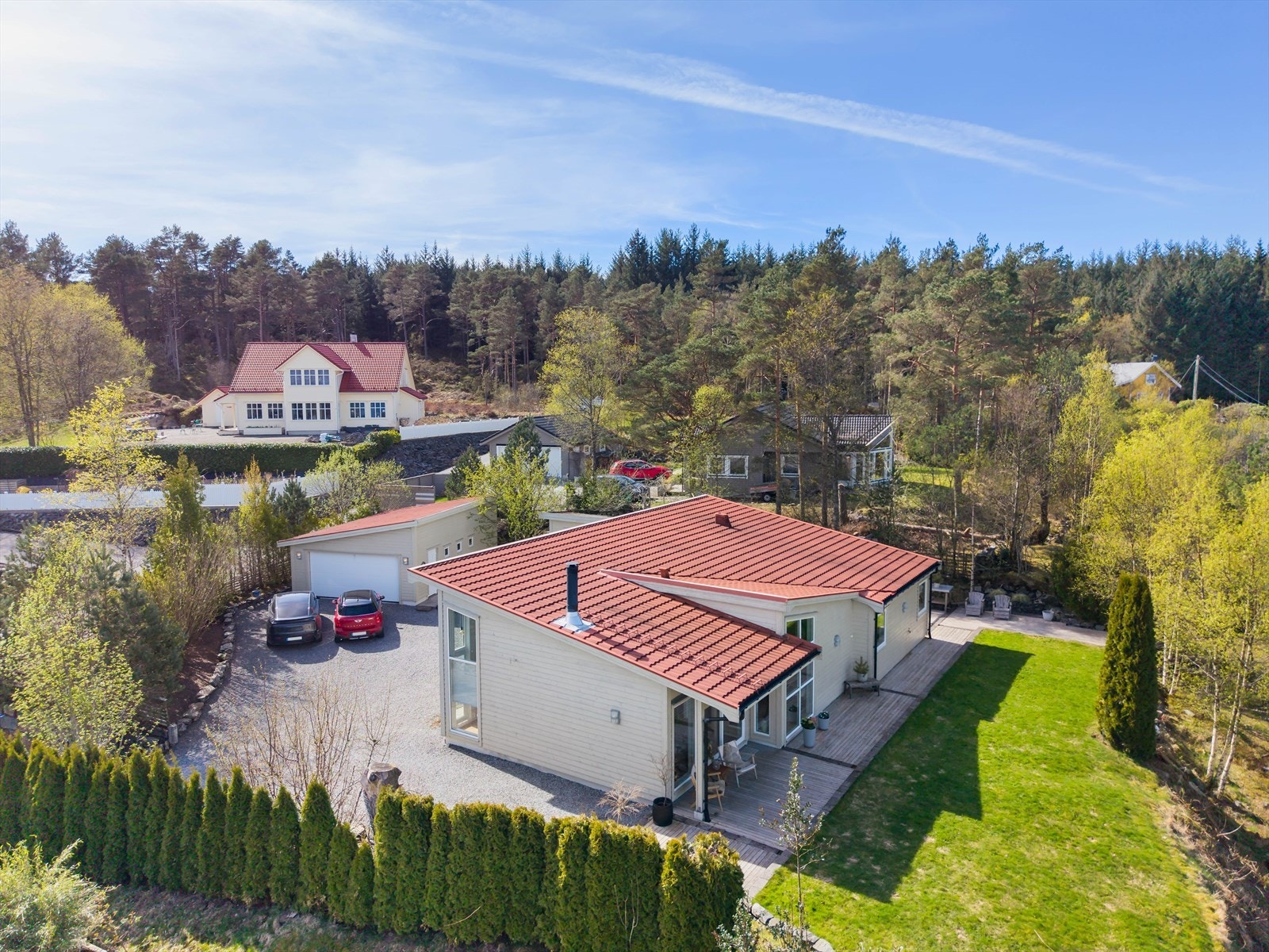 En lekker bolig over ett plan. Her får en virkelig både hus og hytte "i ett". Galleribilde