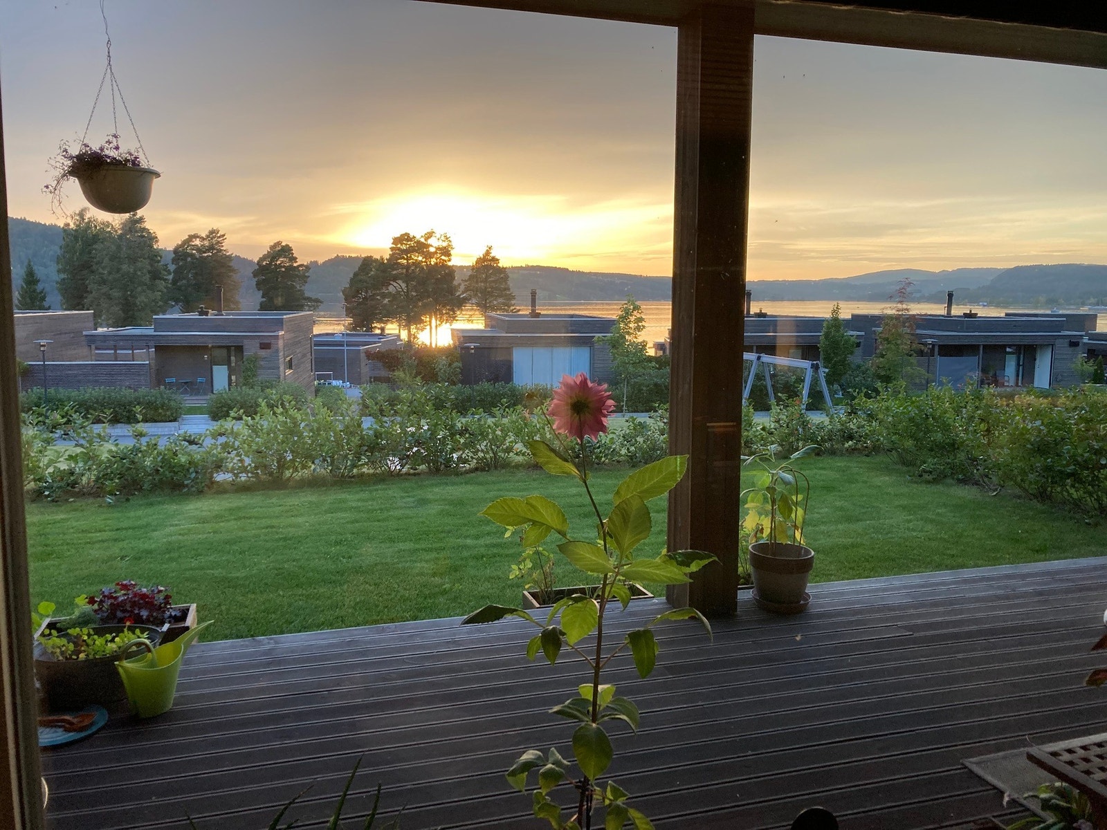 Selgers private sommerbilde av nydelig solnedgang. Galleribilde