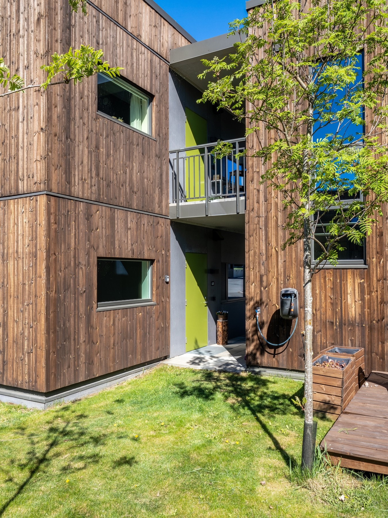 Skjermet inngangsparti. Galleribilde